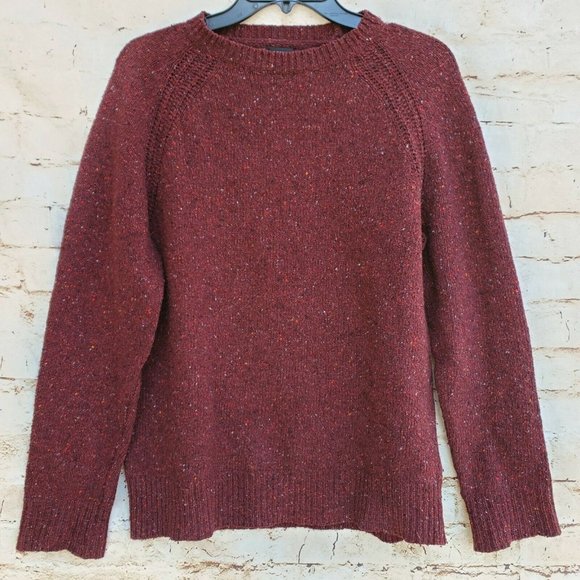 J. Crew Other - J.Crew Red Rugged Merino Wool Donegal Sweater S